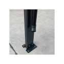 Descentes de gouttières anthracite pour toit de terrasse de profondeur 4m - set de 2- X-METAL