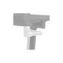 Descentes de gouttières blanches pour toit de terrasse de profondeur 4m - set de 2- X-METAL