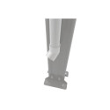 Descentes de gouttières blanches pour toit de terrasse de profondeur 4m - set de 2- X-METAL