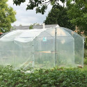 Serre tunnel Abri Cultures à pieds droits 3x3m avec bâche PE 200µ - Serres Tonneau