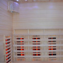 Sauna Hybride LUXE 3 places Infrarouge 2800W + poêle SAWO 6000W SNÖ 