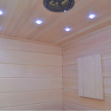 Sauna Hybride LUXE 3 places Infrarouge 2800W + poêle SAWO 6000W SNÖ 