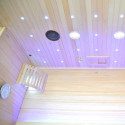 Sauna Hybride LUXE 3 places Infrarouge 2800W + poêle SAWO 6000W SNÖ 