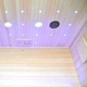 Sauna Hybride LUXE 3 places Infrarouge 2800W + poêle SAWO 6000W SNÖ 