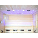 Sauna Hybride LUXE 3 places Infrarouge 2800W + poêle SAWO 6000W SNÖ 