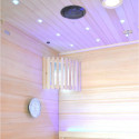 Sauna Hybride LUXE 3 places Infrarouge 2800W + poêle SAWO 6000W SNÖ 