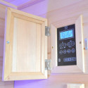 Sauna Hybride LUXE 5 places Infrarouge 3500W + poêle SAWO 9000W SNÖ