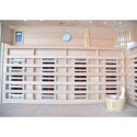 Sauna Hybride LUXE 5 places Infrarouge 3500W + poêle SAWO 9000W SNÖ