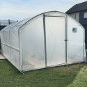 Fond avec porte L300cm en PE diffusant 200µ pour serre 4 Saisons - Serres Tonneau