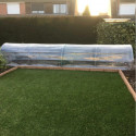 Serre de jardin 1,3x5m en PE diffusant 200µ Chenille - Serres Tonneau