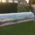 Serre de jardin 1,3x5m en PE diffusant 200µ Chenille - Serres Tonneau