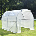 Serre tunnel maraîchère 2x3m BIANCA couverture PE armé - Green Protect