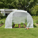 Serre tunnel maraîchère 3x3m BIANCA couverture PE armé - Green Protect
