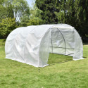 Serre tunnel maraîchère 3x4,5m BIANCA couverture PE armé - Green Protect
