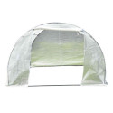 Serre tunnel maraîchère 3x4,5m BIANCA couverture PE armé - Green Protect