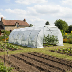 Serre tunnel maraîchère 3x8m BIANCA couverture PE armé - Green Protect