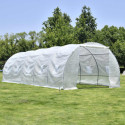 Serre tunnel maraîchère 3x8m BIANCA couverture PE armé - Green Protect