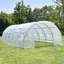 Serre tunnel maraîchère 4x8m BIANCA couverture PE armé - Green Protect