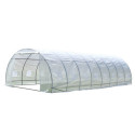 Serre tunnel maraîchère 4x10m BIANCA couverture PE armé - Green Protect