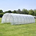 Serre tunnel maraîchère 4x10m BIANCA couverture PE armé - Green Protect