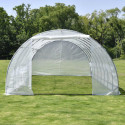 Serre tunnel maraîchère 4x10m BIANCA couverture PE armé - Green Protect