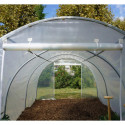Serre tunnel pieds droits 13,5m² - 3x4,5m - 2 portes zippées - RICHEL