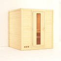Sauna traditionnel MOJAVE 5 à 6 places 38mm sans couronne - avec porte à économie d'énergie KARIBU