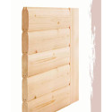 Sauna traditionnel MOJAVE 5 à 6 places 38mm sans couronne - avec porte à économie d'énergie KARIBU