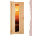Sauna traditionnel MOJAVE 5 à 6 places 38mm sans couronne - avec porte à économie d'énergie KARIBU