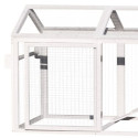 Poulailler en bois FSC thermo-traité 224x81x107cm avec toit PVC pour 4 à 6 poules – Shelty Pet
