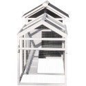 Poulailler en bois FSC thermo-traité 224x81x107cm avec toit PVC pour 4 à 6 poules – Shelty Pet