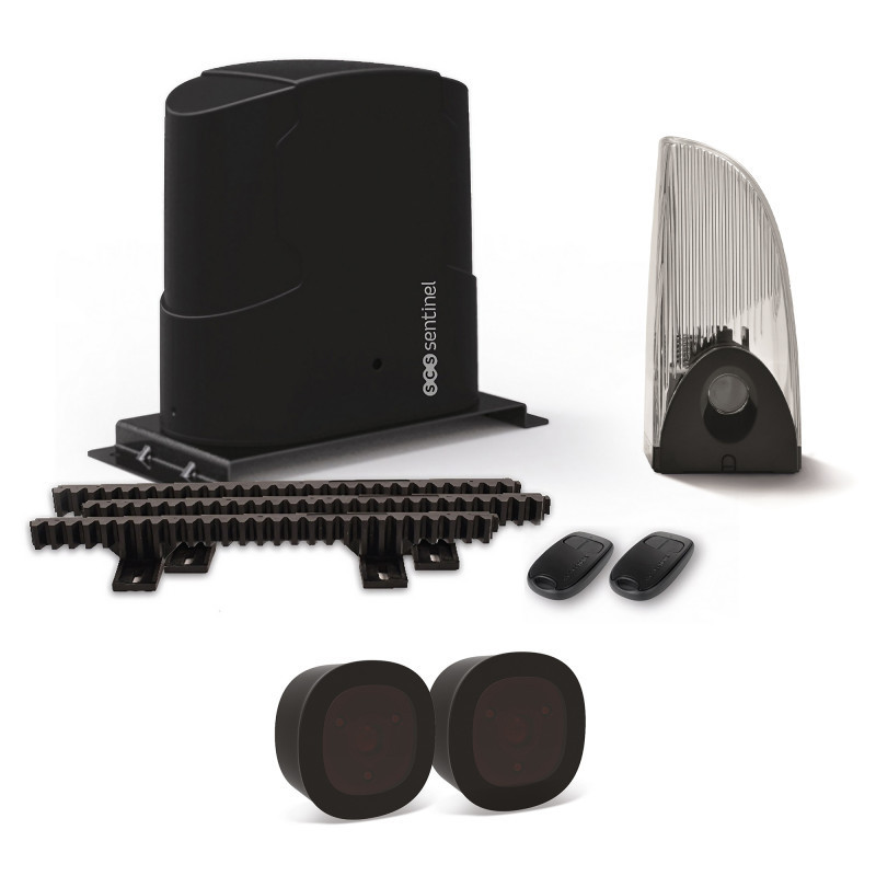 Kit de motorisation à crémaillères pour portail coulissant - SCS Sentinel