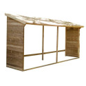 Abri bûches 3,6m² en bois traité Memphis XXL - Cerland