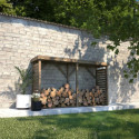 Abri bûches 2,40m² en bois traité Dallas XXL - Cerland