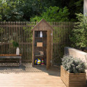 Armoire de jardin H193cm en bois traité Wissant - Cerland