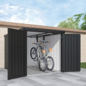 Abri pour 4 vélos en métal anthracite Kosto 3,7m² - X-METAL
