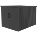 Abri pour 4 vélos en métal anthracite Kosto 3,7m² - X-METAL