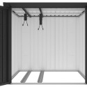 Abri pour 4 vélos en métal anthracite Kosto 3,7m² - X-METAL