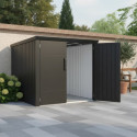 Abri pour 4 vélos en métal anthracite Kosto 3,7m² - X-METAL
