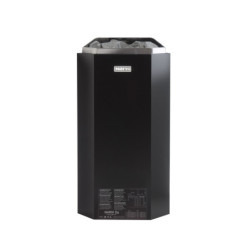 Poêle électrique 3,6kW en acier noir – avec commande - Narvi Minex