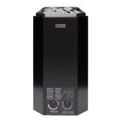 Poêle électrique 3kW en acier noir – avec interrupteurs - Narvi Minex