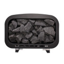 Poêle électrique 9kW en acier noir - commande à distance - Narvi NC