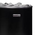 Poêle électrique 6kW en acier noir – avec commande - Narvi NM