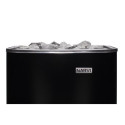 Poêle électrique 6kW en acier noir – avec commande - Narvi NM