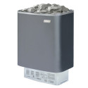 Poêle électrique 6kW en acier gris – avec commande - Narvi NM