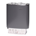 Poêle électrique 6kW en acier gris – avec commande - Narvi NM