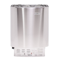 Poêle électrique 6kW en acier inox – avec commande - Narvi NM