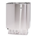 Poêle électrique 6kW en acier inox – avec commande - Narvi NM
