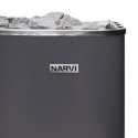 Poêle électrique 6kW en acier gris – avec interrupteurs - Narvi NM