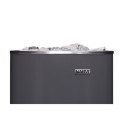 Poêle électrique 6kW en acier gris – avec interrupteurs - Narvi NM